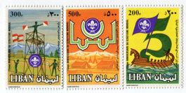 Briefmarken "Pfadfinder". Libanon
