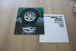 Porsche 911 SC & Turbo USA Prospekt + Technische Daten 1978