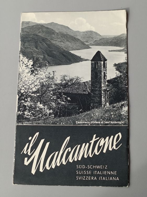 Alter Prospekt / il Malcantone Süd Schweiz Ausgabe ca. 1930 (Gebraucht ...