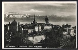 Lausanne, La Cathédrale le Château et 