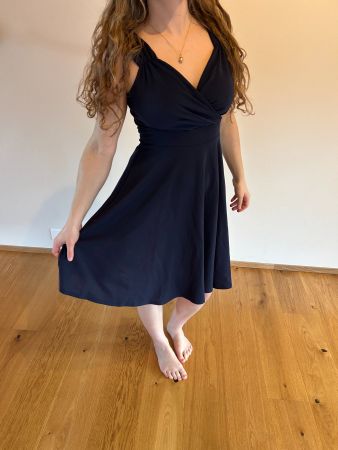 Dunkelblaues Cocktailkleid, elegant, Gr. M, Grace Karin