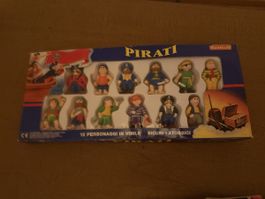 Set pirati 12 personaggi vinile scatola originale