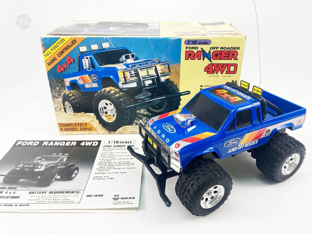 Nikko Ford Ranger 4x4 4WD RC 1/18 Vintage 1985 80s Toys Deko (Defekt ...