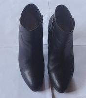 Bottines femme cuir noir talon haut pointure 38