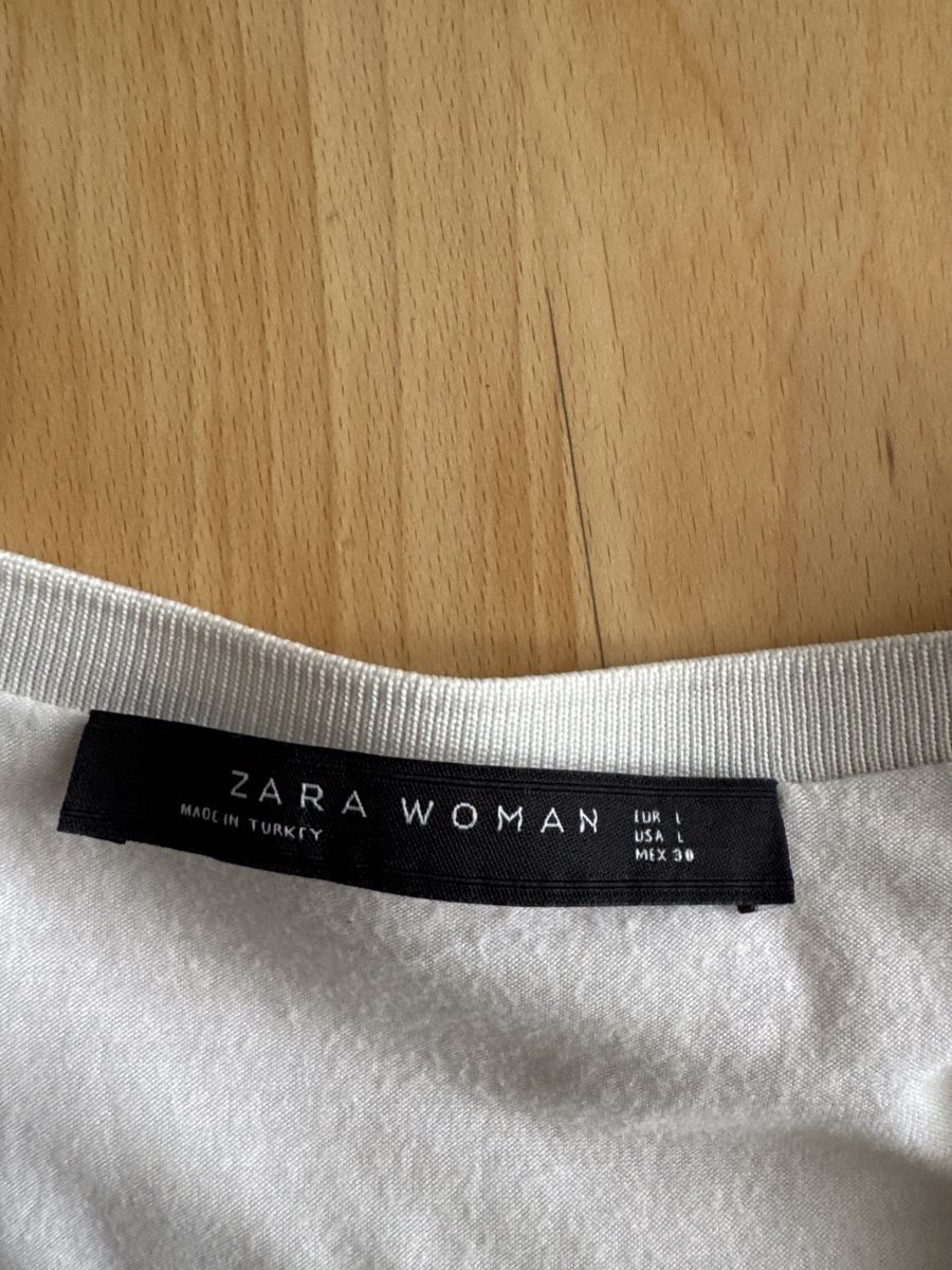 Zara Camicette: Zara Bluse weiss Gr. L – Usato da Abtwil SG venduto da ale2002 2