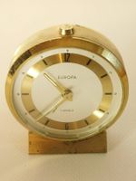 Vintage Wecker EUROPA 7 Jewels, Goldfarben, Retro