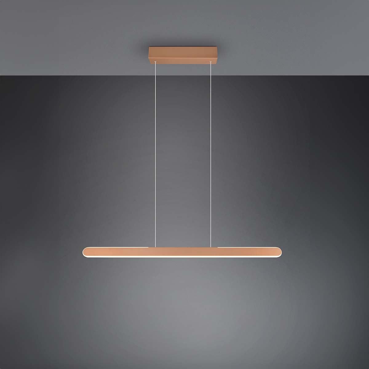 Lampadari & plafoniere: LED Pendelleuchte, Braun, 100 cm x 8 cm – Nuovo (secondo la descrizione) da Kreuzlingen venduto da Smart-Light 5