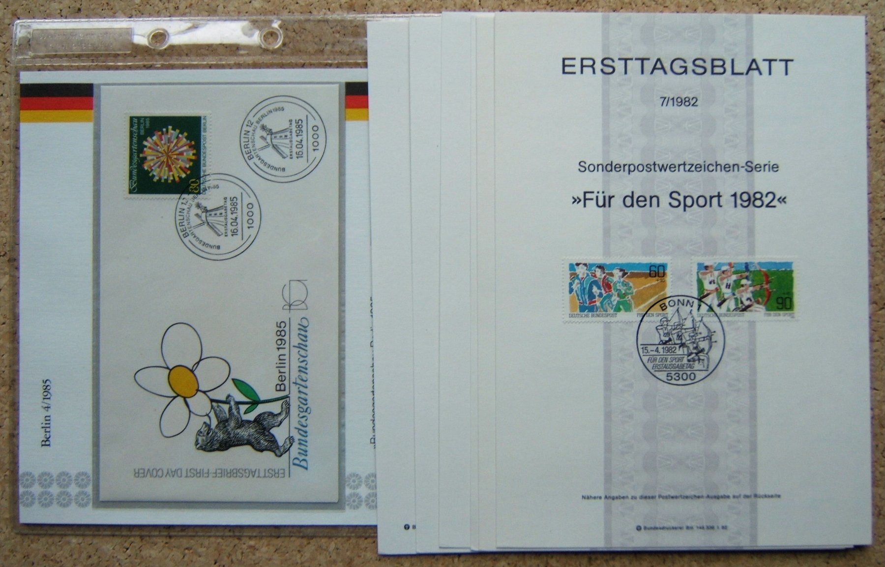 Alle Briefmarken: FDC BERLIN 1985 / ERSTTAGSBLÄTTER SONDERPOSTWERTZEICHEN – Gebraucht aus Brunnen von Nonne04