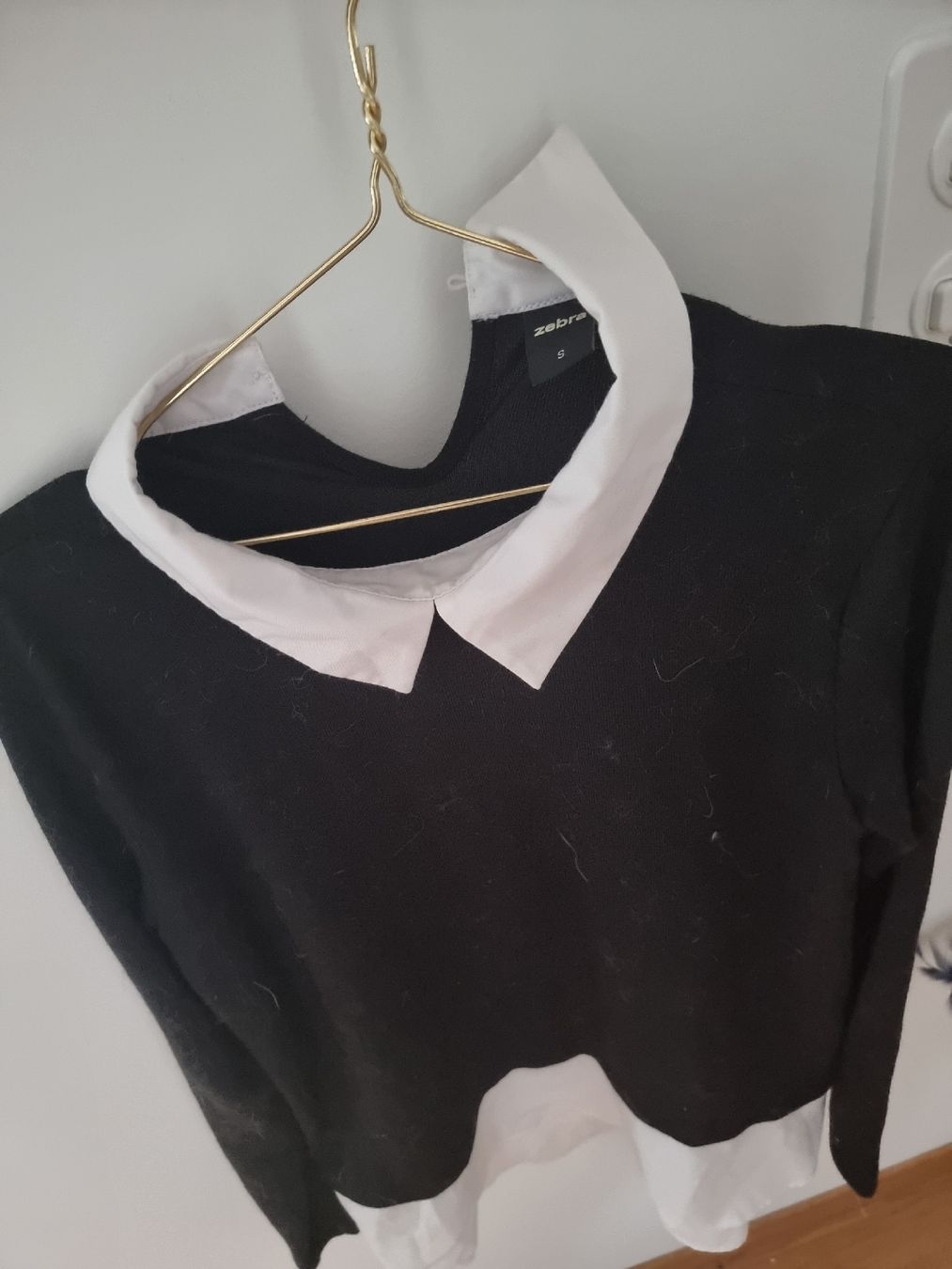 Zebra Maglioni & Felpe: Schwarzer Zebra Pullover mit Kragen – Usato da Altstätten SG venduto da melii._.98