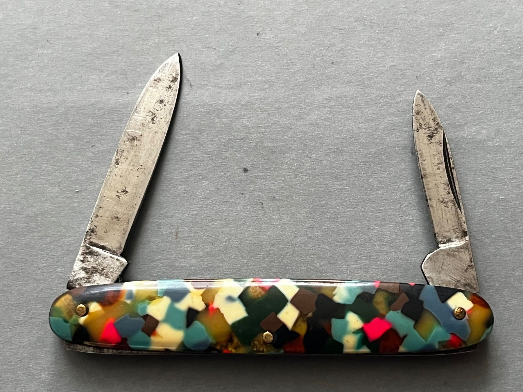 Coltelli tascabile: Vingtage Sackmesser 77 mm foreign – Usato da Zürich venduto da FV.vintage 1