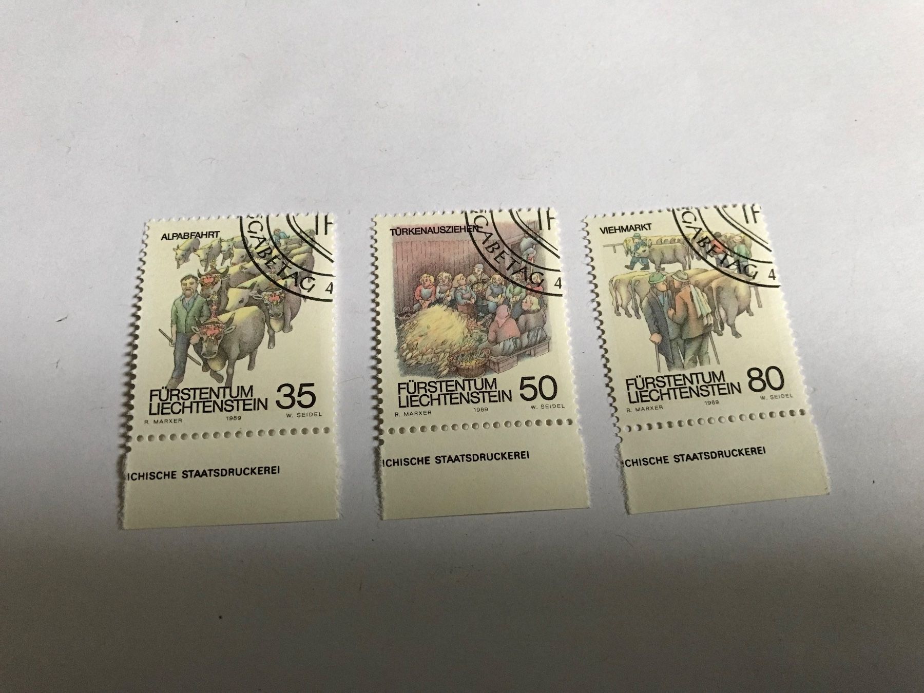 Tous les timbres: briefmarken FL 1989, gestempelt – D'occasion à liestal par makai05