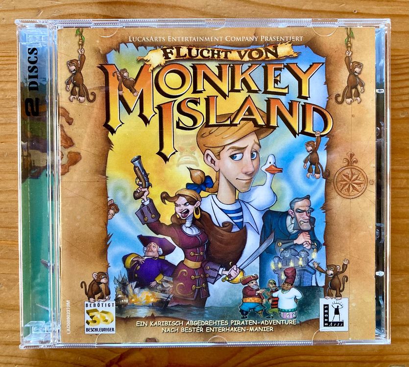 Jeu Escape From Monkey Island PC - Collection LucasArts - Version FR - 2 CD, Manuel Numérique
