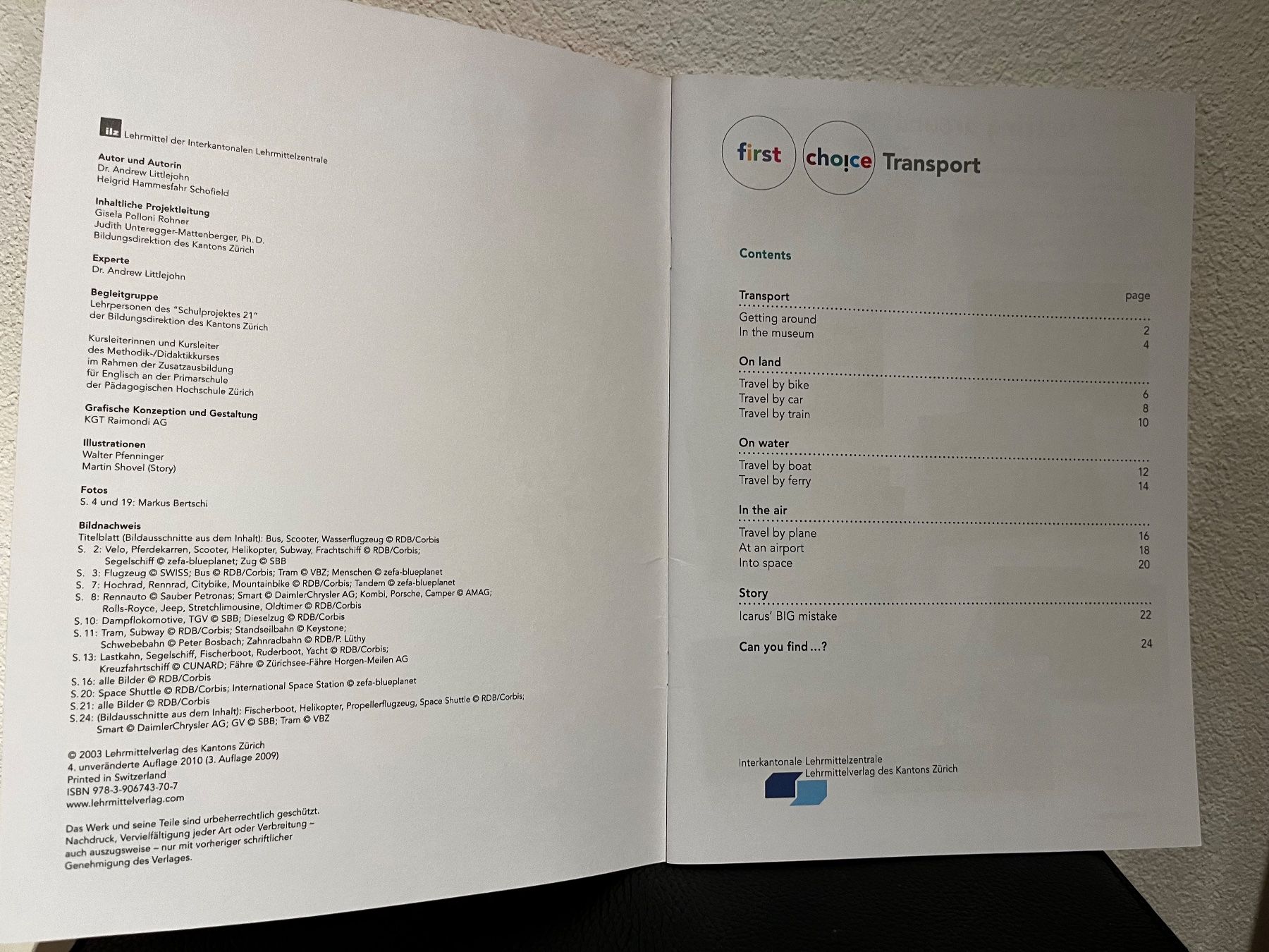 Libri: First Choice - Transport - Englisch Lehrmittel – Usato da Bassersdorf venduto da McRob00 1