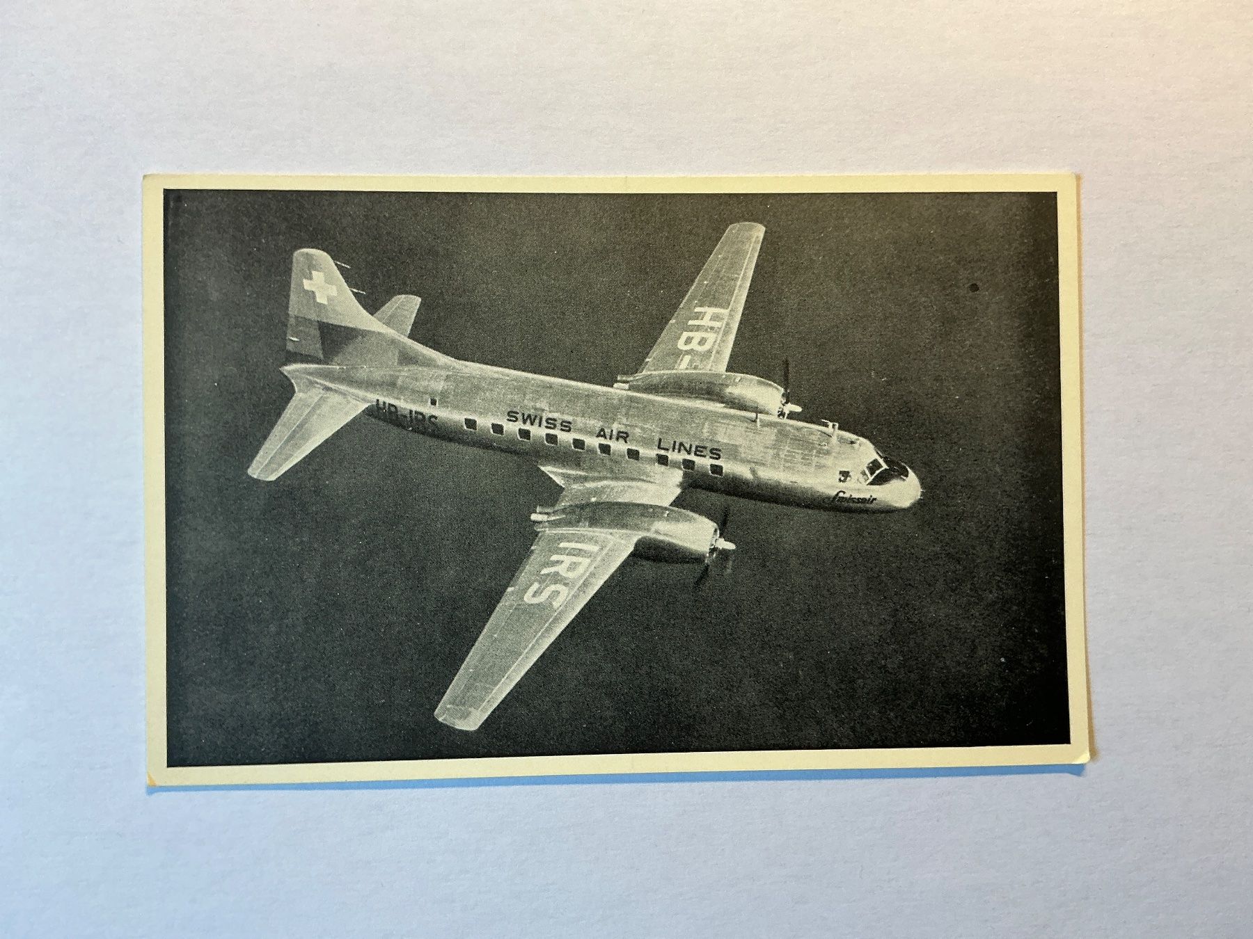 Cartoline postali: Swissair Convair IRS Postkarte – Usato da Maur venduto da 20hcodracir11
