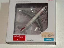 Herpa 504751 Swiss Airbus A320 Modell 1/500 neu im OVP