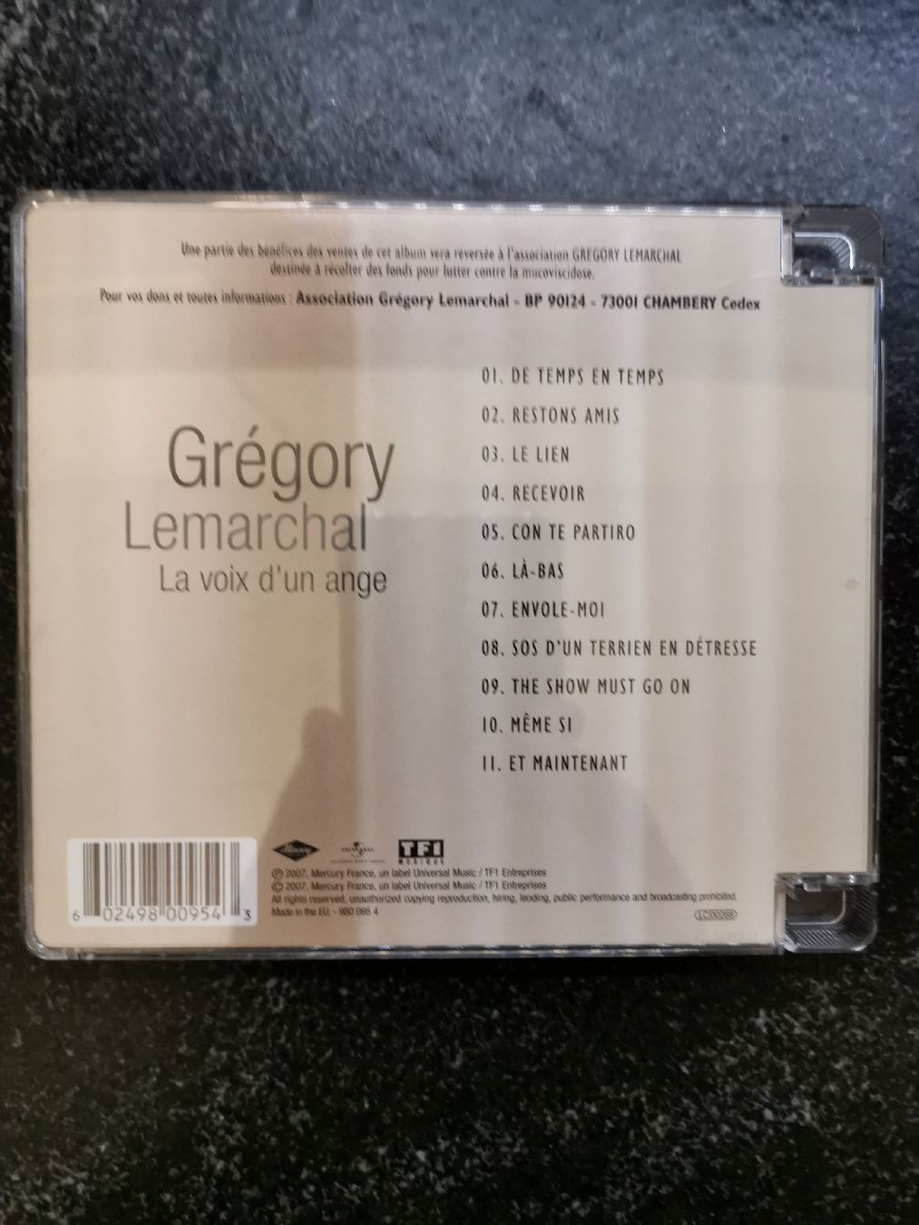 CD: GREGORY LEMARCHAL LA VOIX D'UN ANGE – Usato da Genève venduto da abba74 1