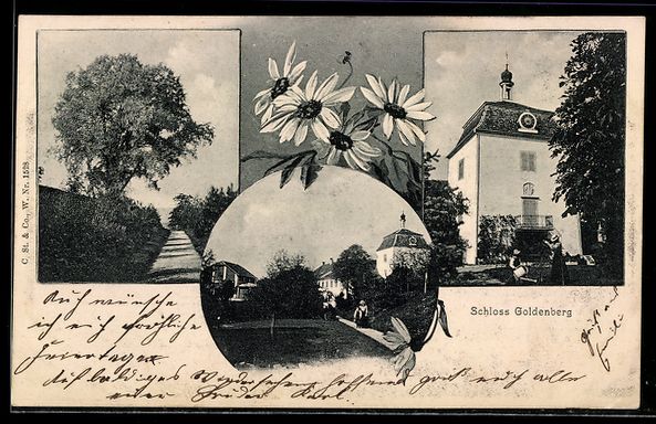 Cartoline postali: AK Henggart, Schloss Goldenberg, 1907 – Usato da Berlin venduto da bartko-reher