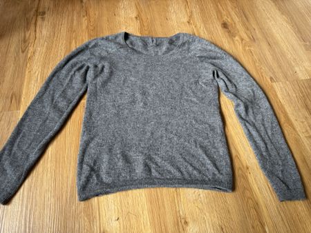 Kaschmir Pulli, grau, Gr. XS/S