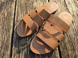 Leder: Sandalen Leder natur (40)
