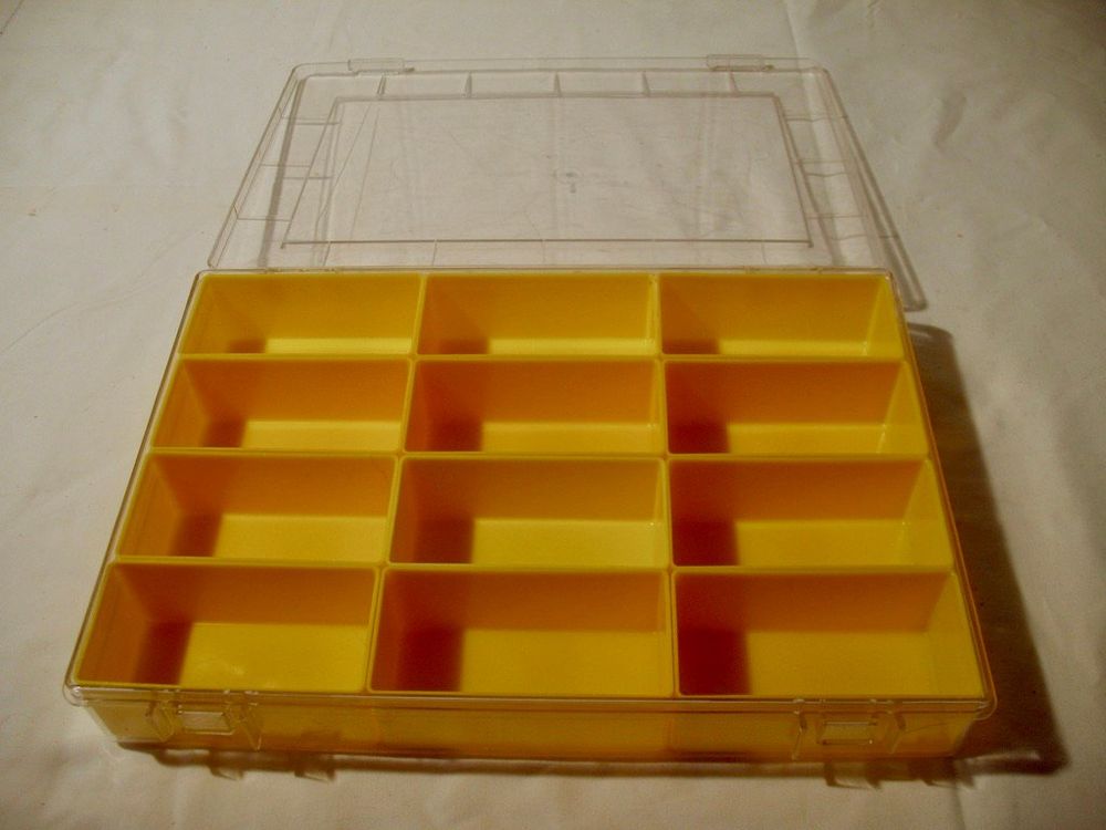 Kleinteile Sortiment Lager Box Sichtlager Kasten 12 Fächer (Gebraucht ...