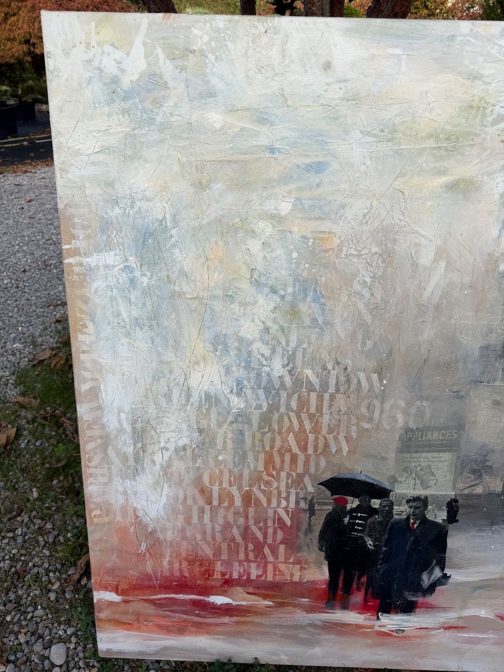 Tableaux: Doris Bosshard Collage auf Leinwand – D'occasion à Otelfingen par Yossi-68 2