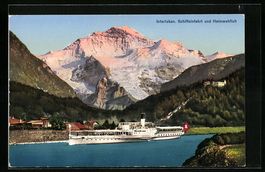Interlaken, Schiffeinfahrt des Dampfers 