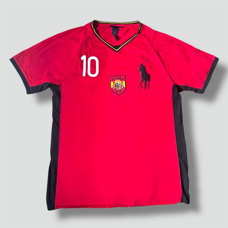 Ralph Lauren Magliette Polo: Polo Ralph Lauren Spain 10 t-shirt Spanien WM Fussball – Usato da Rheinfelden venduto da sourced_limited