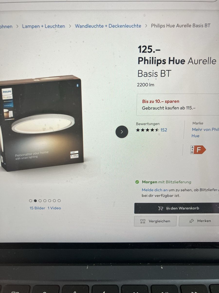 Philips Kronleuchter & Deckenlampen: Phillips hue Aurelle Lampen – Neu (gemäss Beschreibung) aus Neuhausen von fineart_design_art_ 5