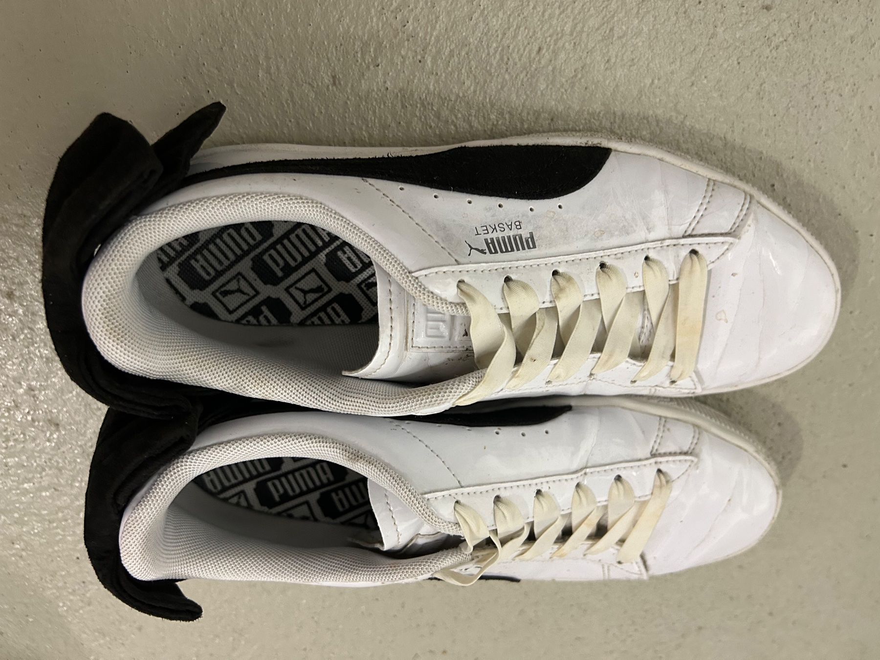 Puma Damenschuhe: Puma Basket Sneaker, Gr. 38.5, Weiss/Schwarz – Gebraucht aus Rudolfstetten von lori_96 2