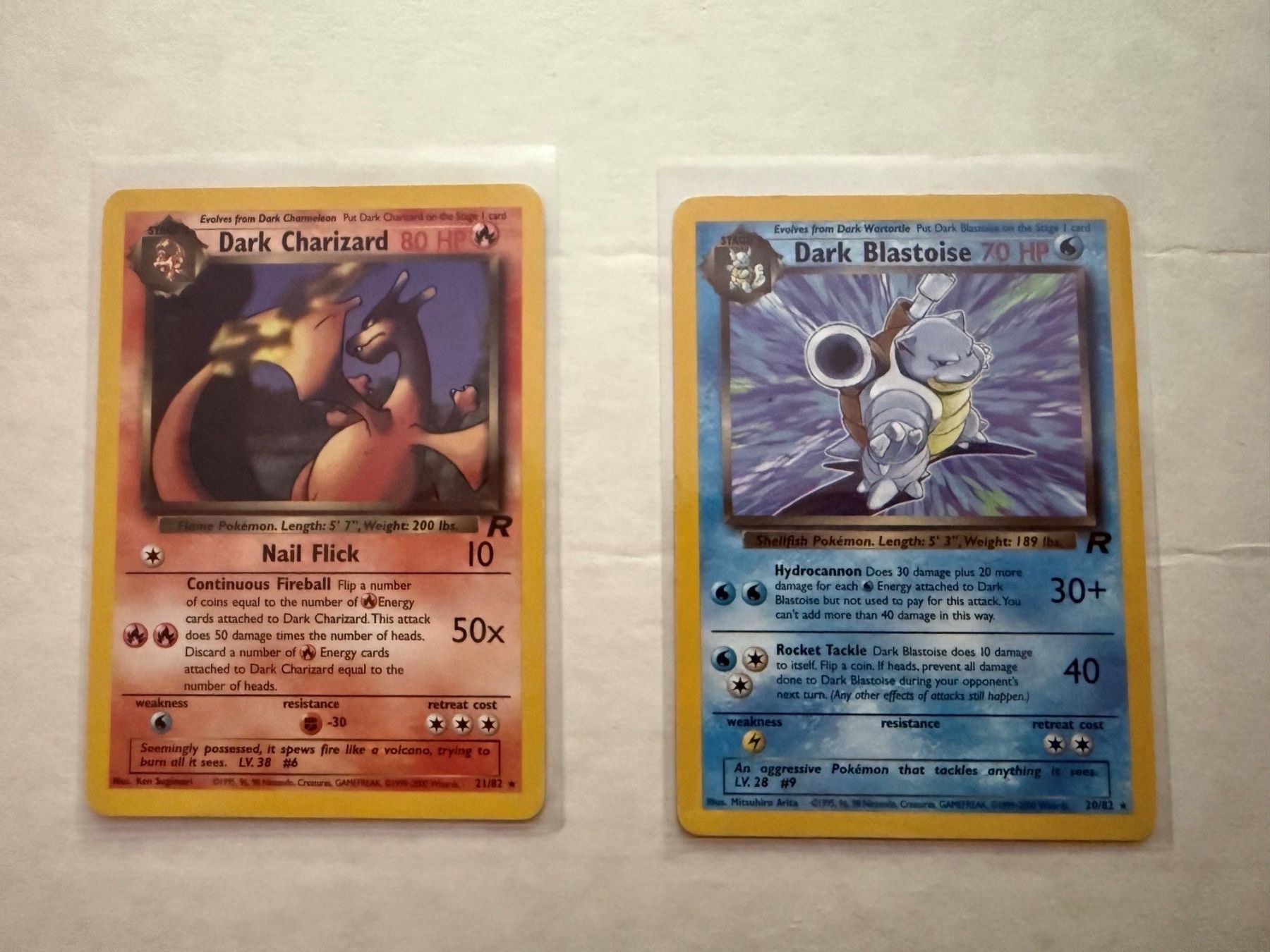Pokémon Carte collezionabili: Pokemon Team Rocket Dark Charizard + Dark Blastoise – Usato da Chiggiogna venduto da MEMA-INVEST