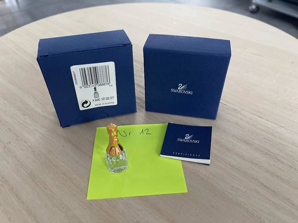Swarovski Statuette: Swarovski Sektflasche 2003 – Usato da zeihen venduto da Racer-71