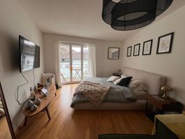 Komplettes Schlafzimmer-Set, Bett, Lattenrost & Matratze 1J