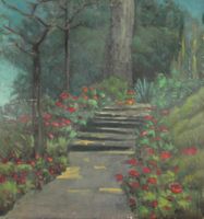 OBI Gottfried (1899-1969) - Liebeggerers Garten - Öl/Lw