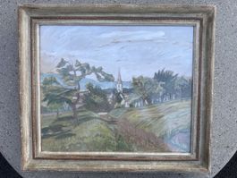 Originales Ölgemälde von E. Schaub 1957 (66x57 cm)