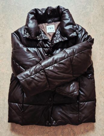 JACKE GEFÜTTERT ZARA XS 34 S 36 BRAUN NEU WINTERJACKE TOP