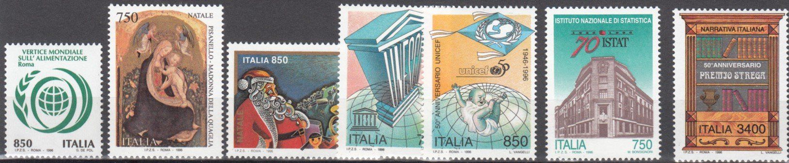 Tutti i francobolli: Italien 1996 postfrisch – Usato da Bürglen TG venduto da StampGraf 4