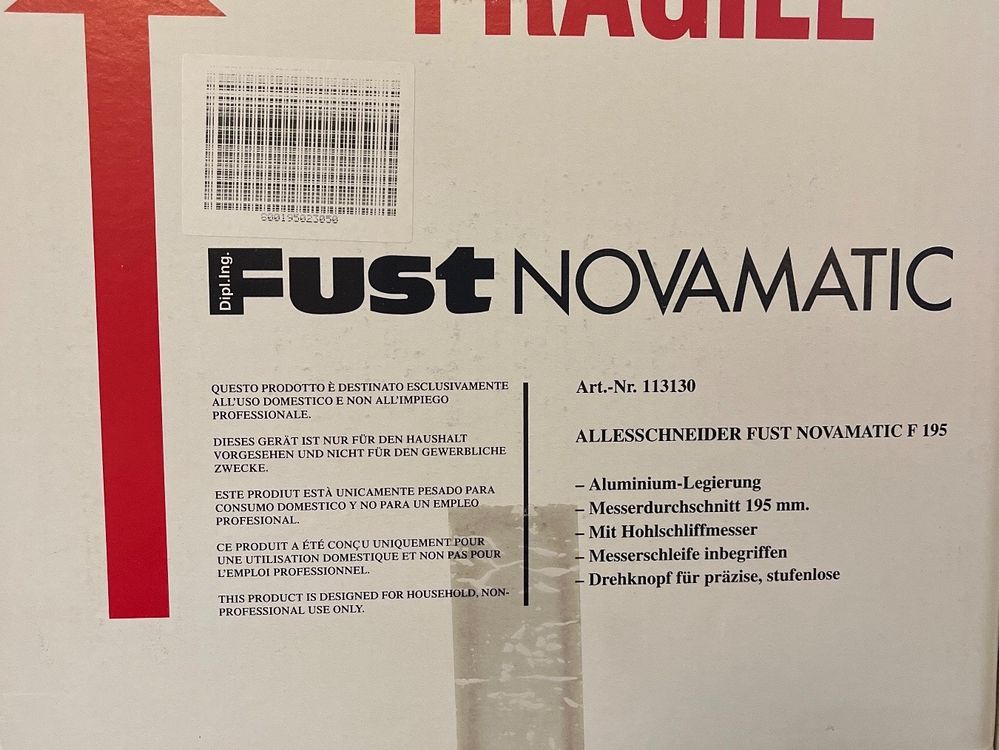 Schneidmaschine Fust Novamatic F195 | Kaufen auf Ricardo