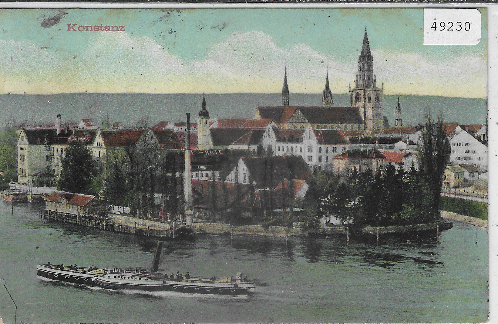 Cartoline postali: Konstanz - Dampfer "Neptun" – Usato da Ettingen venduto da Kartenplanet