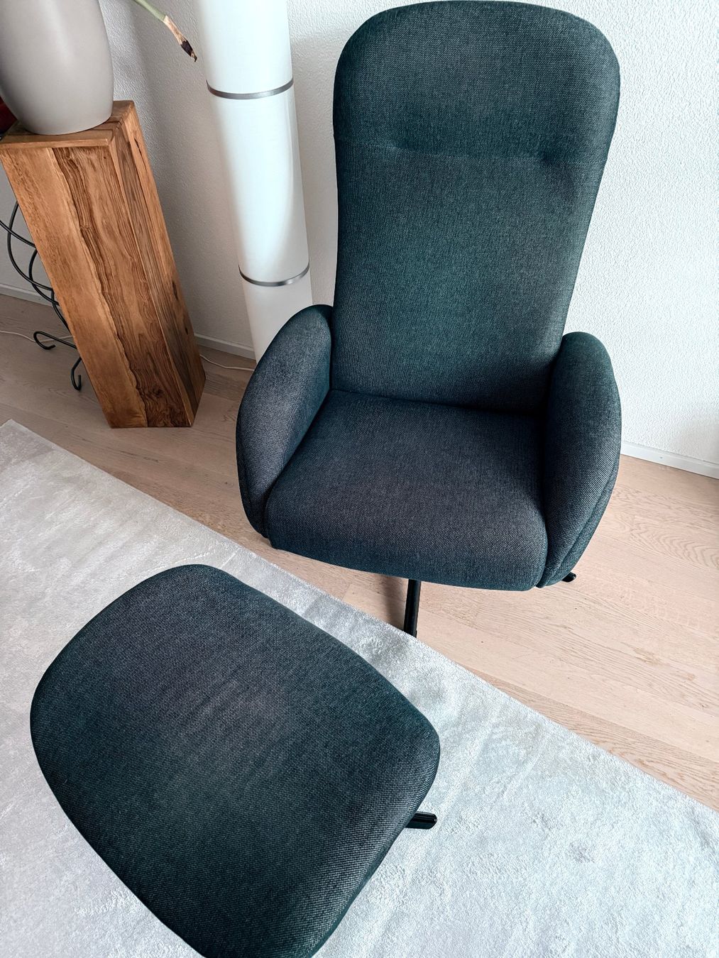 Poltrone: Relaxsessel mit Hocker Stoff dunkelgrau gebraucht – Usato da Brittnau venduto da sil_nwq2 1