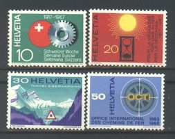 1967, Werbe- und Gedenkmarken II , Nr.449–452 **