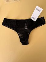 String, PASSIONATA, Grösse 36, Schwarz mit Blumenmuster