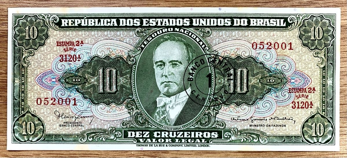 Banconote: 10 Cruzeiros Brasilien 1966!!! – Usato da Oberentfelden venduto da NunoLouro