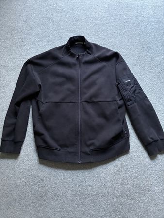 Calvin Klein Bomber Jacket Black Size M Good Condition
