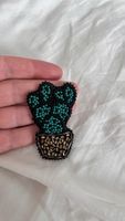 Spilla cactus con perline fatto a mano nuova