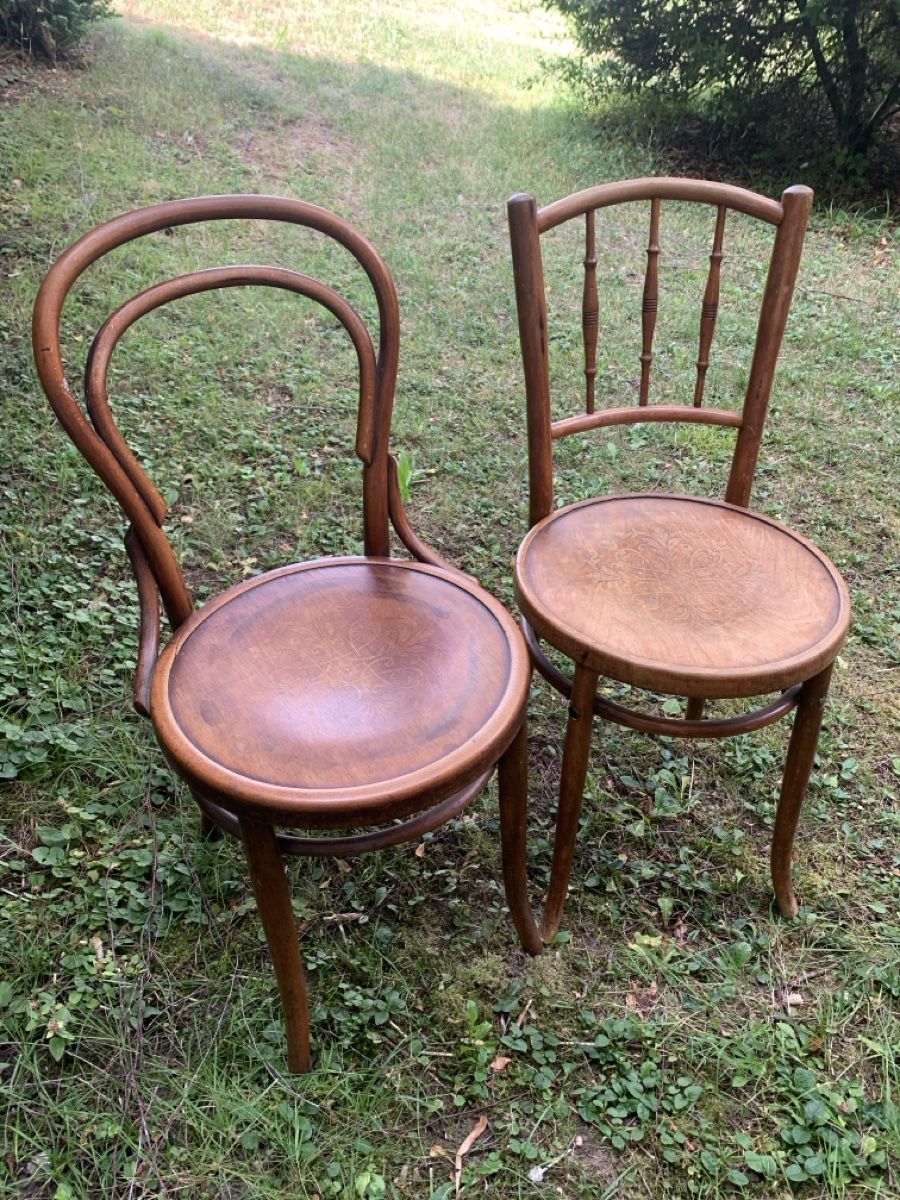Thonet Sedie: bugholz wienerstuhl thonet 2 stück – Usato da Ebmatingen venduto da atelierpaddy
