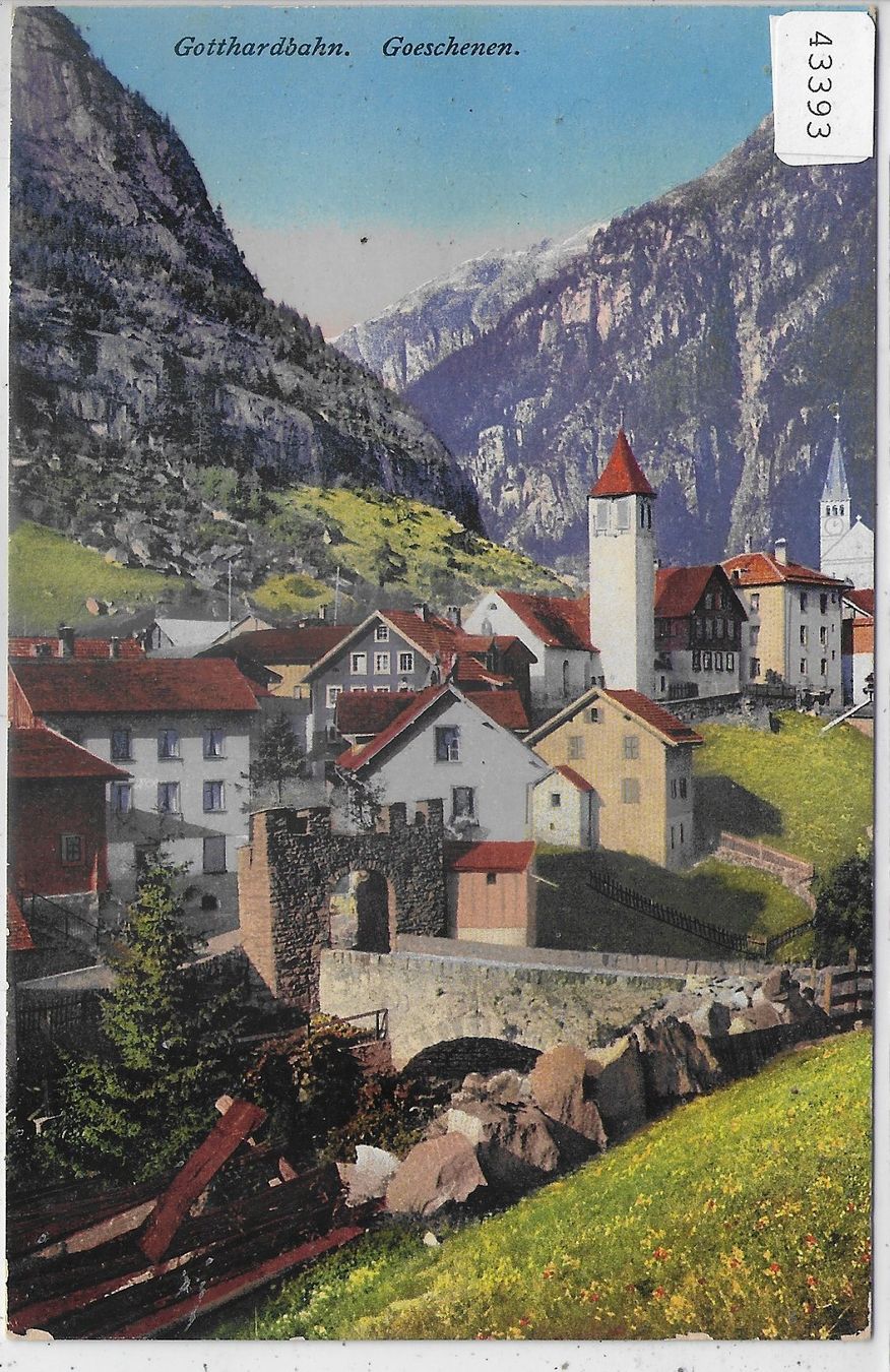 Cartes postales: Gotthardbahn - Goeschenen - Litho – D'occasion à Ettingen par Kartenplanet