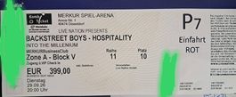 Hospitality Backstreet Boys Ticket 