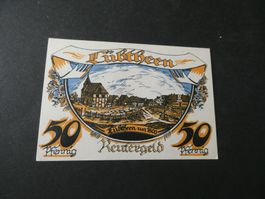 Dt. Reich, Lübthe - Notgeldschein