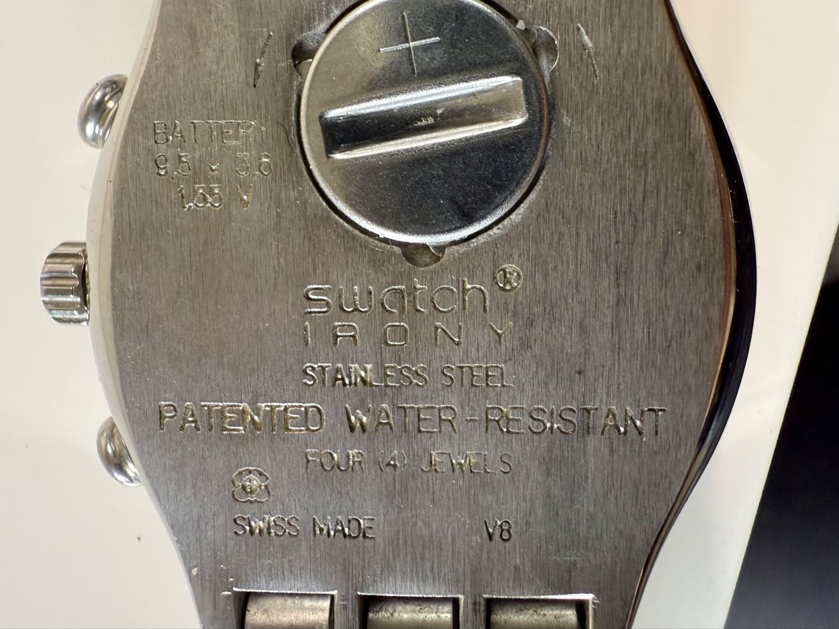 Swatch Uhren: Swatch Irony, Edelstahl Uhr, Chronograph – Gebraucht aus Sargans von foxtrading 2