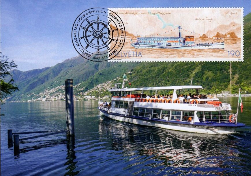 Tutti i francobolli: Maximumkarte Schifffahrt Lago Maggiore – Nuovo (secondo la descrizione) da Dottikon venduto da haeusibuh5